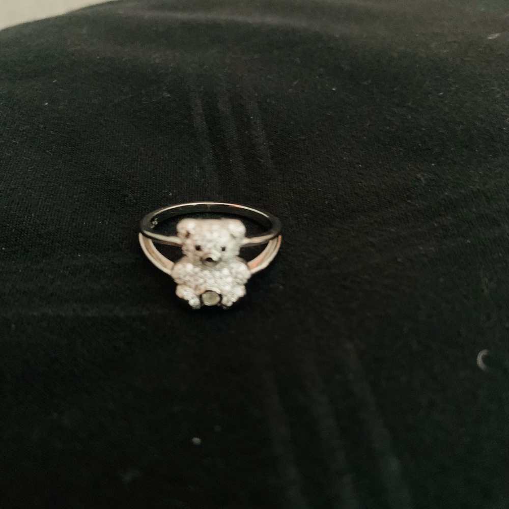 Silver Bear Ring